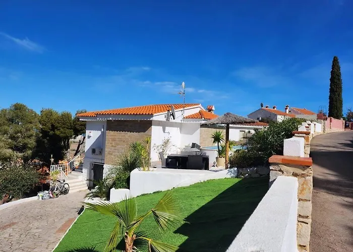 Casa Ibicenca Con Piscina Privado Сasa de vacaciones Peñíscola
